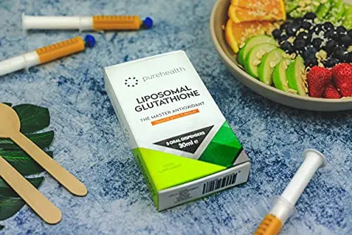 The Most Bioavailable Liposomal Glutathione on The Market Unique Patented Formula Pure Health Au supplements
