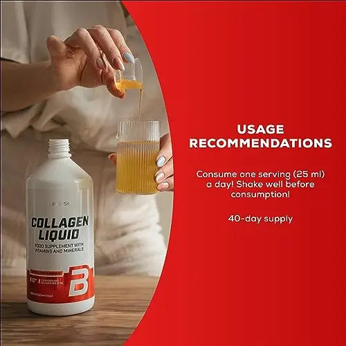 BioTechUSA Collagen Liquid, Flavored Dietary Supplement Drink with Collagen, Vitamins BioTechUSA Au supplements