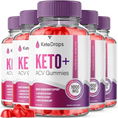 (5 Pack) Keto Drops ACV Gummies, Ketodrops Keto ACV Gummies Advanced Weight Loss Fyvus Au supplements