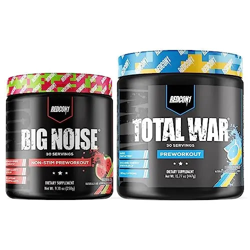 REDCON1 Total War Preworkout (Blue Lemonade) & Big Noise Non-Stim Preworkout Powder REDCON1 Au supplements