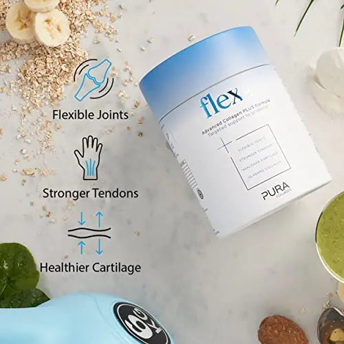 Pura Collagen Powdered Supplement Flex+, 10,000 mg Hydrolysed Peptides, Vitamin C & Manganese Pura Collagen Au supplements