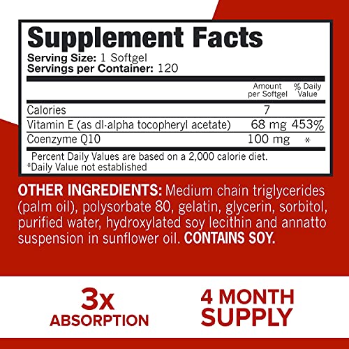 Qunol CoQ10 100mg Softgels, Ultra CoQ10 100mg, 3x Better Absorption, Antioxidant QunolBuy Supplements Australia