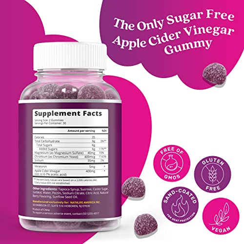 BeLive MoonBurn Nighttime Melatonin Gummies - 60 Ct | Formulated with Apple Cider BeLive Au supplements