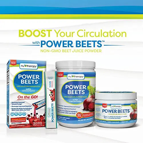 Nu-Therapy Power Beets - Super Concentrated Circulation Superfood - Dietary Supplement SlimFast Au supplements