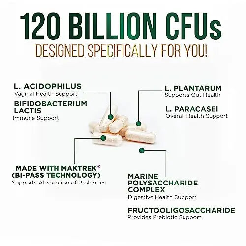 Nature's Peak Probiotics for Digestive Health - 120 Billion CFU with Diverse Strains Nature's Peak Au supplements