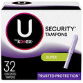 U by Kotex Security Tampons, Super Absorbency, Unscented, 32 Count U by Kotex Au supplements