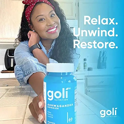 Goli Ashwagandha & Vitamin D Gummy 120 Count - Relax. Restore. Unwind Goli Au supplements