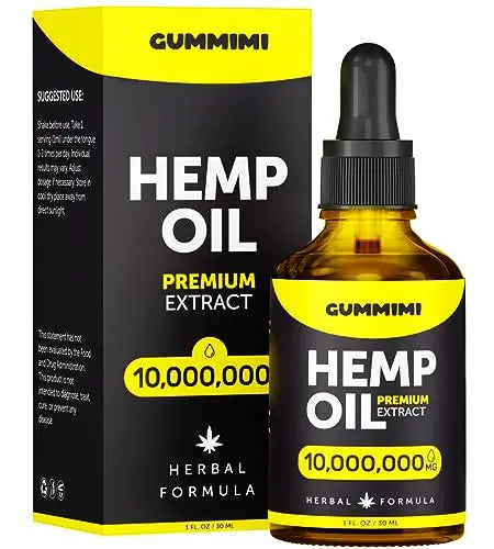 GummiMi Оrganic Hеmp Oil 10 000 000 mg - Natural Drops - Rich in Vitamins B, C, E GummiMi Au supplements