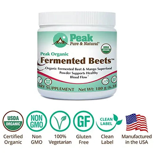 Peak Pure & Natural Peak Organic Fermented Beets - Organic Fermented Beet Powder Peak Pure & Natural Au supplements