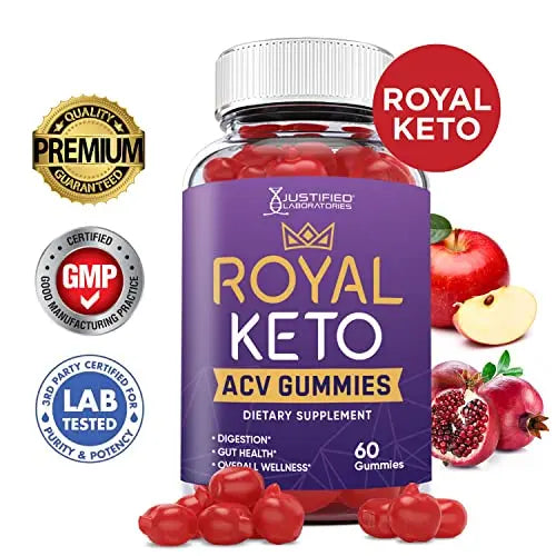 Justified Laboratories Royal Keto ACV Gummies 1000MG with Pomegranate Juice Beet Root Justified Laboratories Au supplements