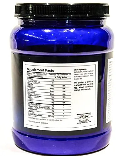 #1 Pre Workout - Dominate X 500g- Best Nitric Oxide & Creatine Pre-Workout Formula Pride Nutrition Au supplements