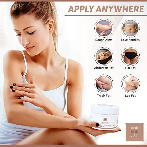 Full Body Hemp oil Slimming Hot Cream - Weight Loss Fat Burning Inch Reducing Heath Secret Au supplements