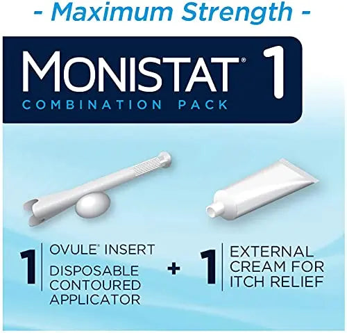 Monistat 1-Day | Day or Night Combination | Yeast Infection Treatment, Prefilled, 1 Pack Monistat Au supplements