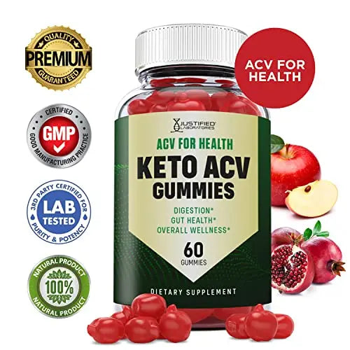 Justified Laboratories ACV for Health Keto ACV Gummies 1000MG with Pomegranate Juice Justified Laboratories Au supplements