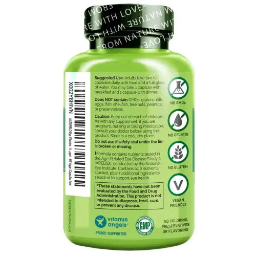 NATURELO Eye Vitamins - AREDS 2 Formula Nutrients with Lutein, Zeaxan NATURELO Au supplements
