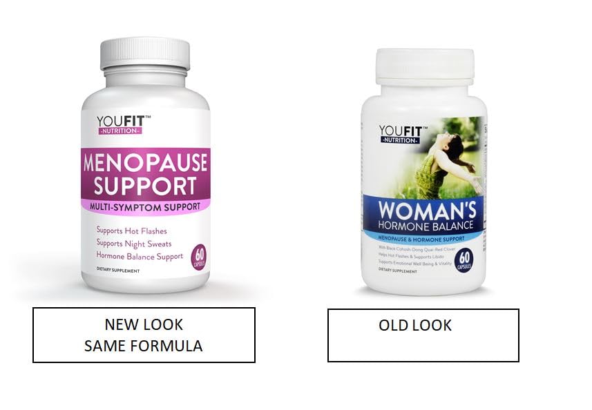 YouFit Nutrition Menopause Relief Capsules for Women - Natural Menopause Supplements for Women - Complete Day and Night Menopause Support - Reduces Hot Flashes, Stress, Night Sweats - 30 Servings YouFit Nutrition Au supplements
