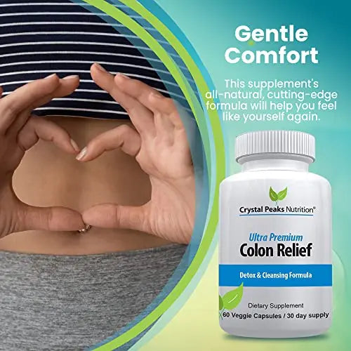 CRYSTAL PEAKS NUTRITION Natural Colon Cleanser Capsules for Constipation Relief CRYSTAL PEAKS NUTRITION Au supplements
