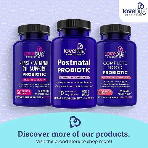 Lovebug Complete Mood Probiotic | 10 Clinically Studied Probiotic Strains & Patented lovebug PROBIOTICS Au supplements