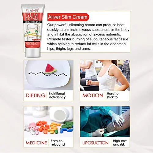 Slim Cream, (2 pack) Slim Extreme Cellulite Slimming & Firming Cream Body Fat Burning Mcukv Au supplements