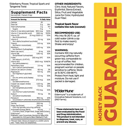 Pureboost Immune Clean Energy Drink Mix: Immunity Supplement with Elderberry Pureboost Au supplements