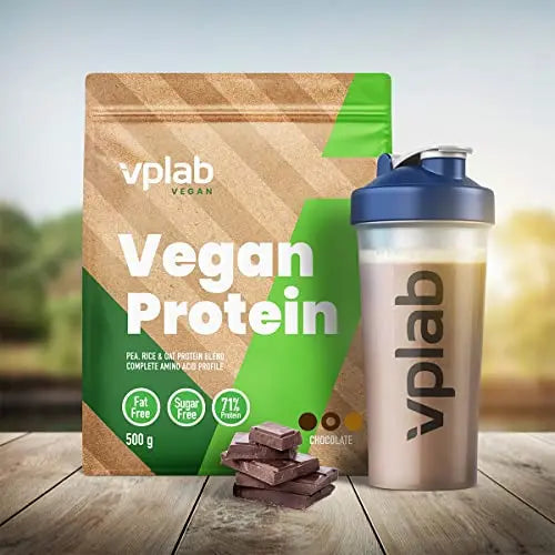 VPlab Vegan Protein Powder 500g - 16 Servings, 100% Plant Based and Natural Vegan Protein Shake vplab nutrition Au supplements