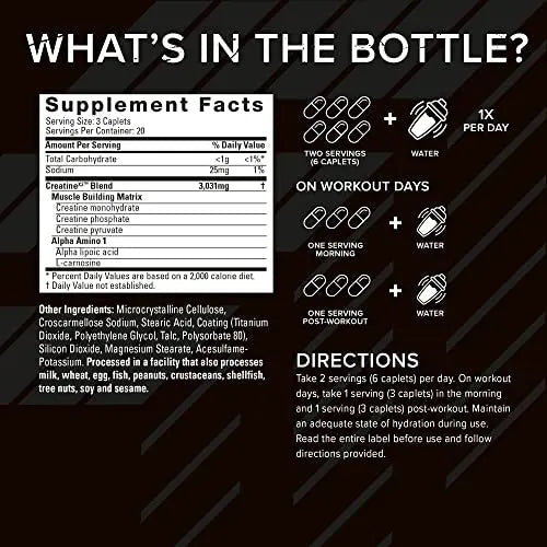 Six Star Creatine Pills Post Workout X3 Creatine Capsules | Creatine Monohydrate Blend Six Star Au supplements