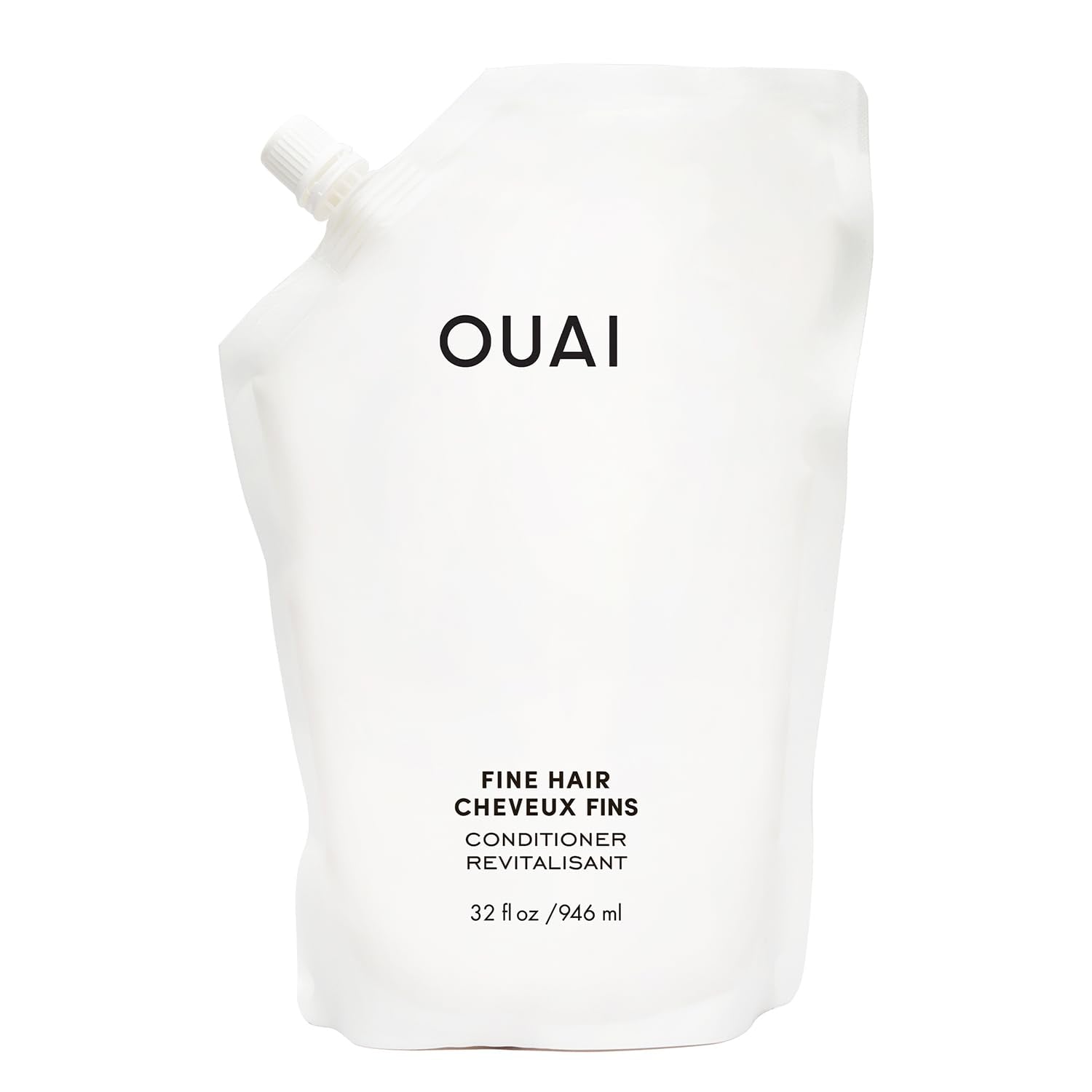 OUAI Fine Hair Conditioner Refill - Volumizing Conditioner Made with Keratin, Biotin and Chia Seed Oil - Adds Softness, Bounce and Volume - Free from Parabens, Sulfates, and Phthalates (32 Oz) OUAI Au supplements