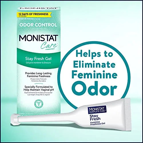 Monistat Stay Fresh Gel, Odor Eliminating Gel for Feminine Care, Fragrance Free Vaginal Gel, Prefilled Monistat Au supplements