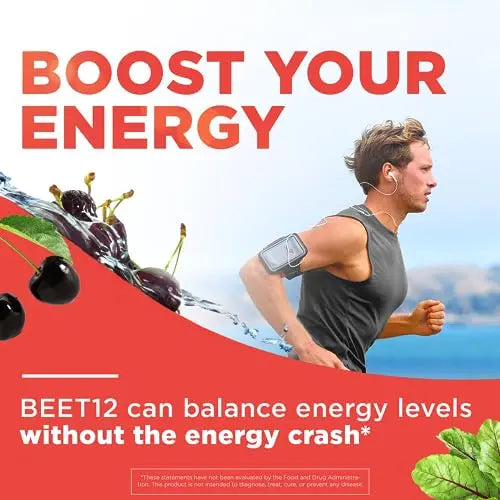selfevolve Beet12 - Organic Beet Root Powder Enhanced with Vitamin B12, Nitric Oxide Booster selfevolve Au supplements