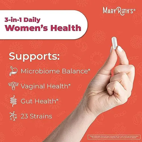 MaryRuth's 3-in-1 Daily Health Probiotics for Women | Clinically Tested | Hormone Support MaryRuth Organics Au supplements