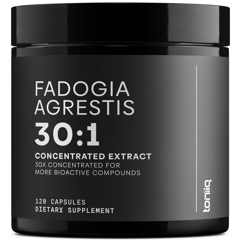 Toniiq Fadogia Agrestis - Ultra High Potency 30:1 Extract - 1200mg Per Serving - Highly Concentrated - Third-Party Lab Tested - 120 Capsules Toniiq Au supplements