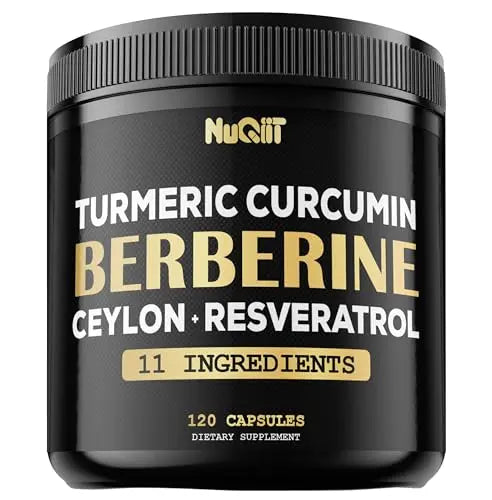Berberine Supplement 14000mg Turmeric Curcumin 4500mg Trans-Resveratrol 4500mg Nuqiit Au supplements