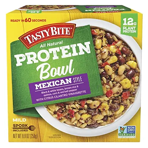 TASTY BITE Mexican Protein Bowl, 8.8 Ounce, Pack of 6, Ready to Eat, Microwaveable TASTY BITE Au supplements