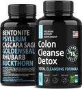 Colon Cleanse - Detox, Digestive Health, Psyllium Husk, Aloe Vera, Bentonite Clay, Acidophilus Probiotic S RAW SCIENCE Au supplements