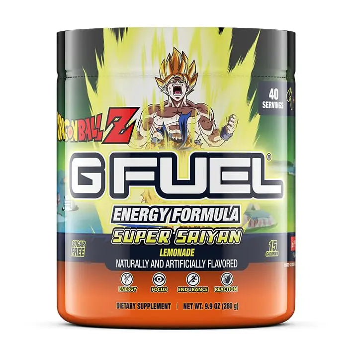 G fuel Dragon Ball Z Energy Powder, Sugar Free, Clean Caffeine Focus Supplement G fuel Au supplements