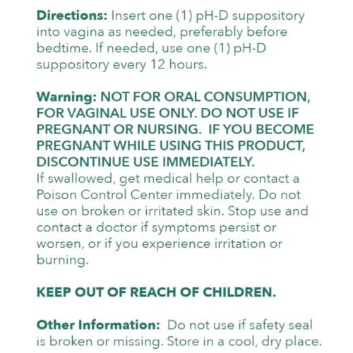 pH-D Feminine Health - Boric Acid Starter Bundle - pH-D Boric Acid Vaginal Suppositories 12 Count pH-D Feminine Health Support Au supplements