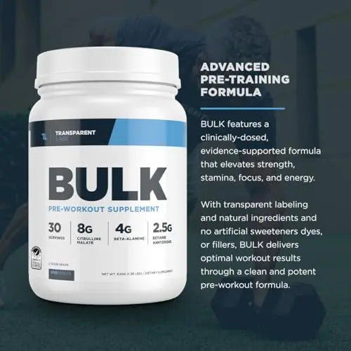 Transparent Labs Bulk Pre Workout Powder - Naturally Sweetened Advanced Pre-Workout Transparent Labs Au supplements