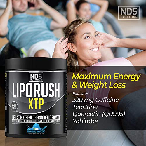 LIPORUSH NDS Nutrition XTP Thermogenic Fat Burner with L-Carnitine - Energy, Focus LIPORUSH Au supplements