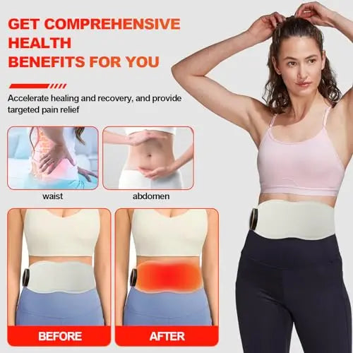 Red Light Therapy Belt Vibrating for Muscle Recovery and Pain Relief DYUF Au supplements