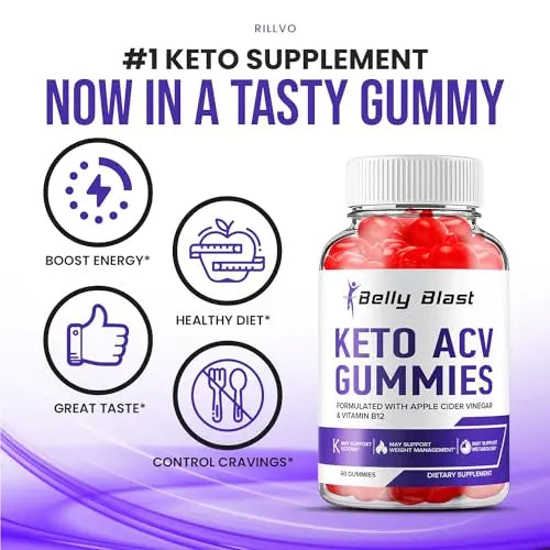 (2 Pack) Belly Blast Keto ACV Gummies - Keto Belly Blast ACV Advanced Formula Belly Blast Rillvo Au supplements
