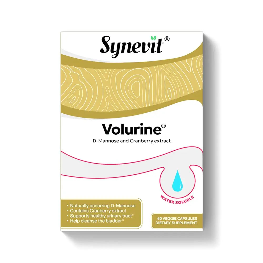 Volurine® D-Mannose & Cranberry Complex for Urinary Tract Health | 30 Capsules Synevit Au supplements