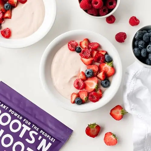 Roots 'n Shoots Vegan Protein, Shake, Berry Flavour, with Added B12, 26g Protein ROOTS 'N SHOOTS Au supplements
