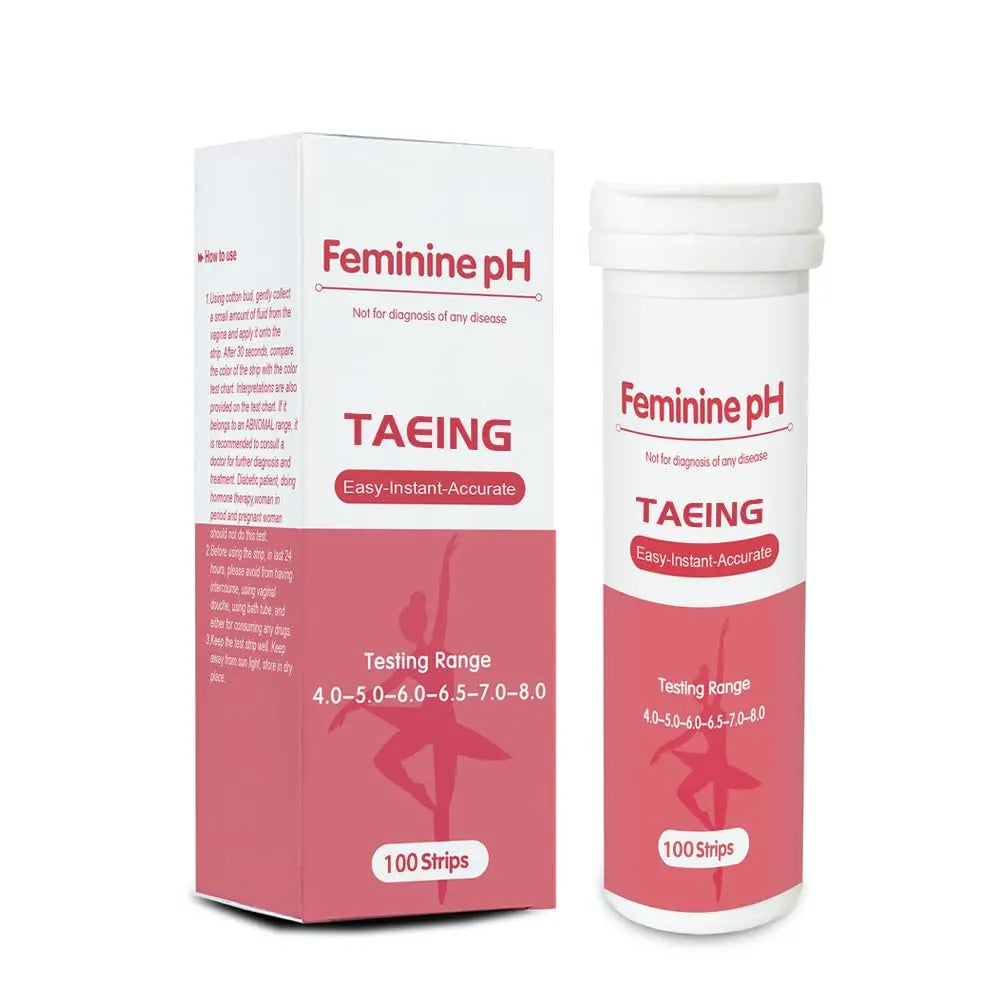 TAEING Vaginal Health pH Test Strips, 100pcs Feminine pH Test for Women, pH-Balance Monitor My Store Au supplements