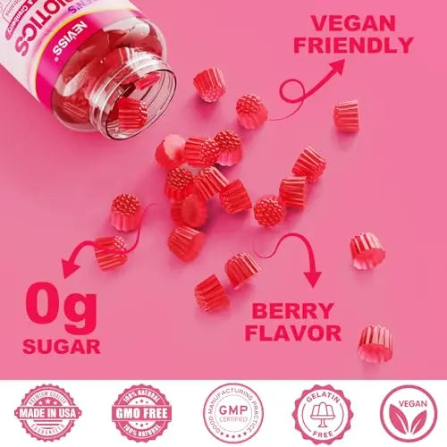 Probiotics for Women Gummies, Sugar Free Vaginal Probiotics 50 Billion CFU 10 Strains w/ Cranberry NEVISS Au supplements