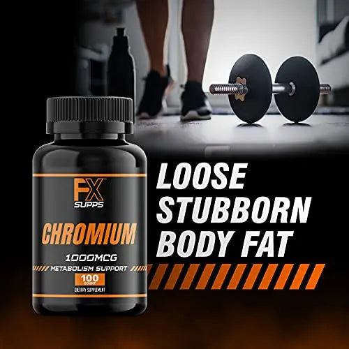 FX Supps Chromium Polynicotinate 1000 mcg (100 Capsules) Weight Management Supplements FXSUPPS Au supplements