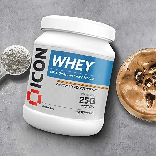 ICON Nutrition Whey Protein Powder 960g, 30 Servings - Chocolate Peanut Butter ICON Nutrition Au supplements