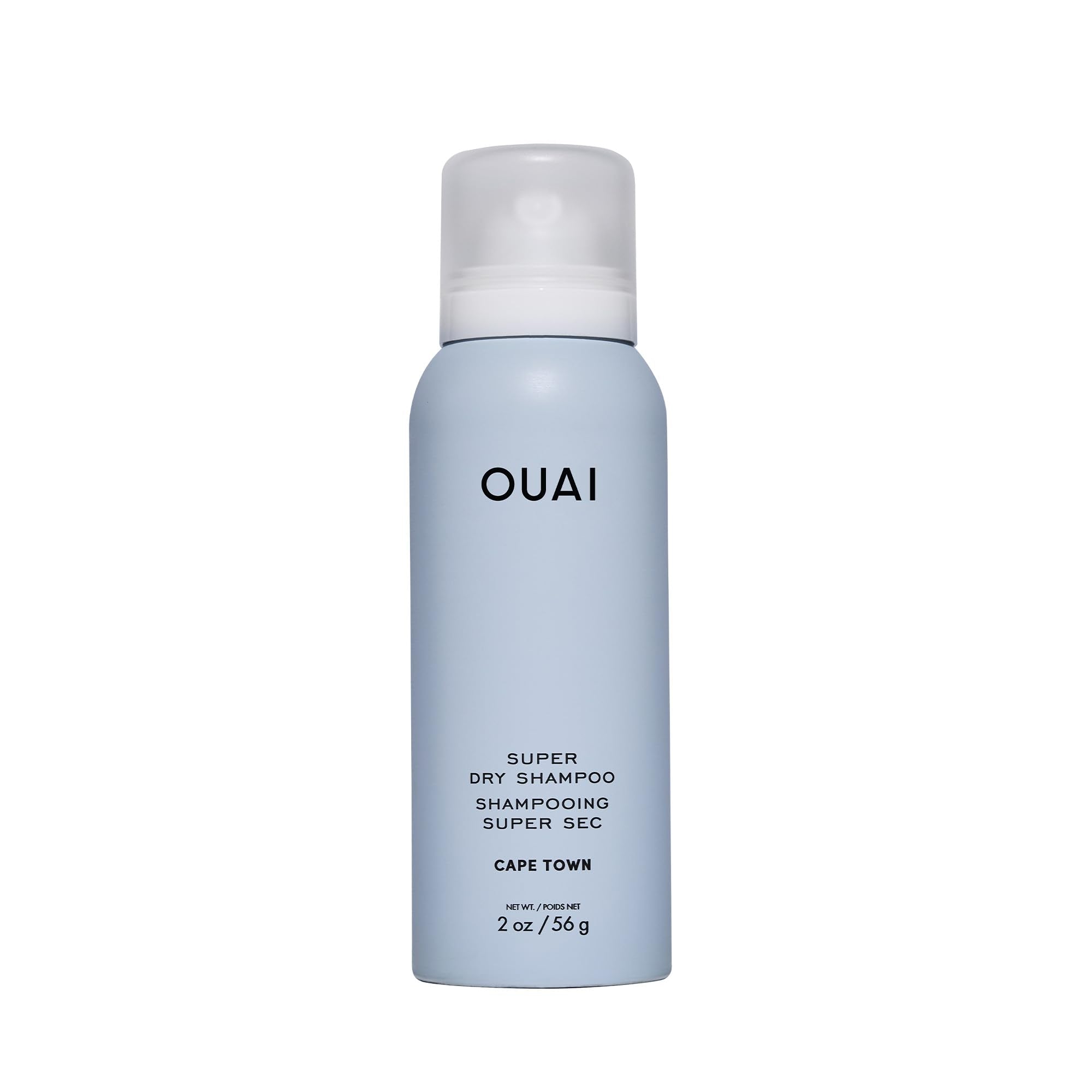OUAI Super Travel Size Dry Shampoo - Volumizing Dry Shampoo - Absorbs Oil, Dirt & Sweat - Blends Seamlessly into Hair with Zero Residue & Enriched with a Long-Lasting Scent - Cape Town (2 oz) OUAI Au supplements
