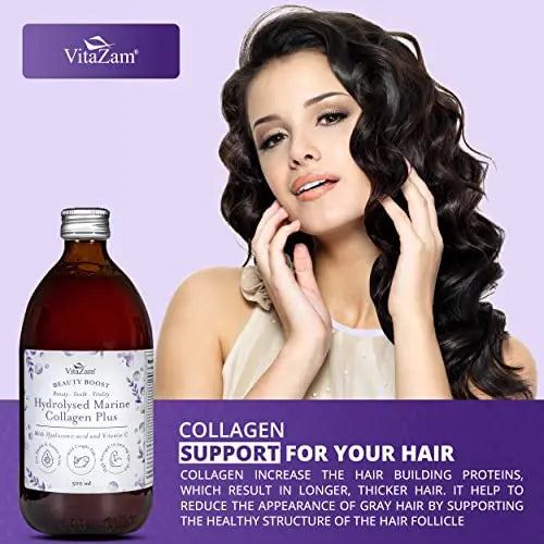 Diamond Elixir Marine Liquid Collagen Type 1 & 3 Hydrolysed Collagen Peptides 10000mg VitaZam Au supplements