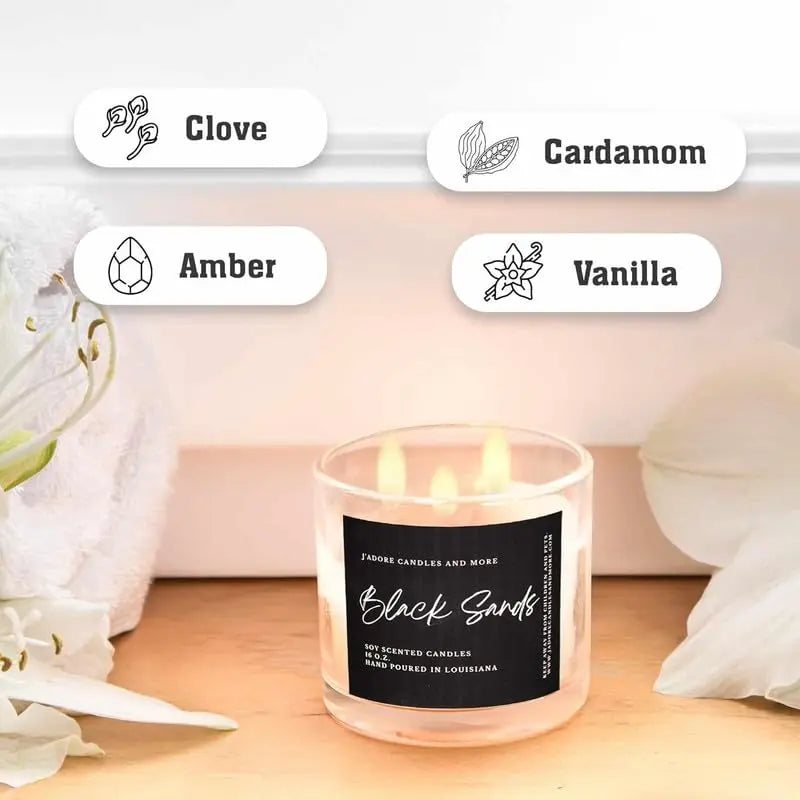 100% Soy Candles Clearance (16 Oz) - Hand Poured Scented with Essential Oil, Aromatherapy Candles Krewe Home Interiors Au supplements